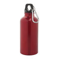 Alumiini juomapullo carabinillä 400ml Red