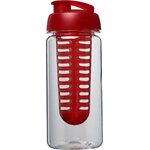 H2O Active Octave Tritan™ 600 ml juomapullo infuserilla Transparent / Red