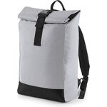 BagBase Heijastava Roll-Top selkäreppu Silver