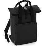BagBase Twin Handle Roll-Top selkäreppu Black