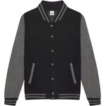 Just Hoods by AWDis Varsity collegetakki Jet Black / Charcoal
