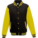 Just Hoods by AWDis Varsity collegetakki Jet Black / Sun Yellow
