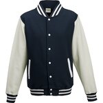 Just Hoods by AWDis Varsity collegetakki Oxford Navy / White