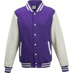 Just Hoods by AWDis Varsity collegetakki Purple / White