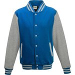 Just Hoods by AWDis Varsity collegetakki Sapphire Blue / Heather Grey