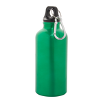 Alumiini juomapullo carabinillä 400ml Green