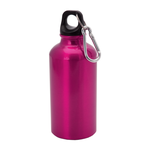Alumiini juomapullo carabinillä 400ml Pink