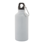 Alumiini juomapullo carabinillä 400ml White