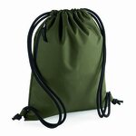 BagBase Ekologinen jumppapussi omalla painatuksella Military green