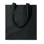 Cottonel Colour+ pitkäkahvainen kangaskassi (140gr/m2) Black