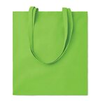 Cottonel Colour+ pitkäkahvainen kangaskassi (140gr/m2) Lime