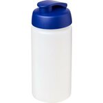 Baseline® Plus grip 500 ml flip lid juomapullo Transparent/Blue