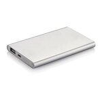 XD 4.000 mAh ohut varavirtalähde Hopea