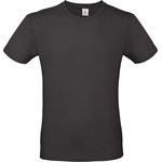 B&C #E150 T-paita Black pure