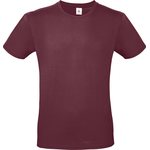 B&C #E150 T-paita Burgundy