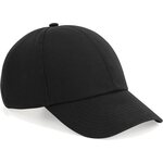 Beechfield organic cotton 6 panel cap Black