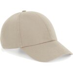 Beechfield organic cotton 6 panel cap Sand