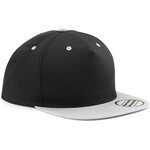 Beechfield 5 panel contrast snapback Black / Grey