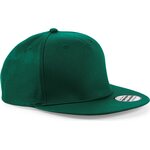 Beechfield 5 panel snapback rapper cap Bottle Green