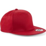 Beechfield 5 panel snapback rapper cap Classic Red