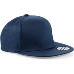 Beechfield 5 panel snapback rapper cap French Navy