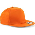Beechfield 5 panel snapback rapper cap Orange