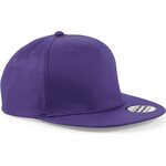 Beechfield 5 panel snapback rapper cap Purple