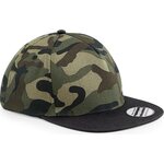 Beechfield Camo Snapback Jungle camo / Black