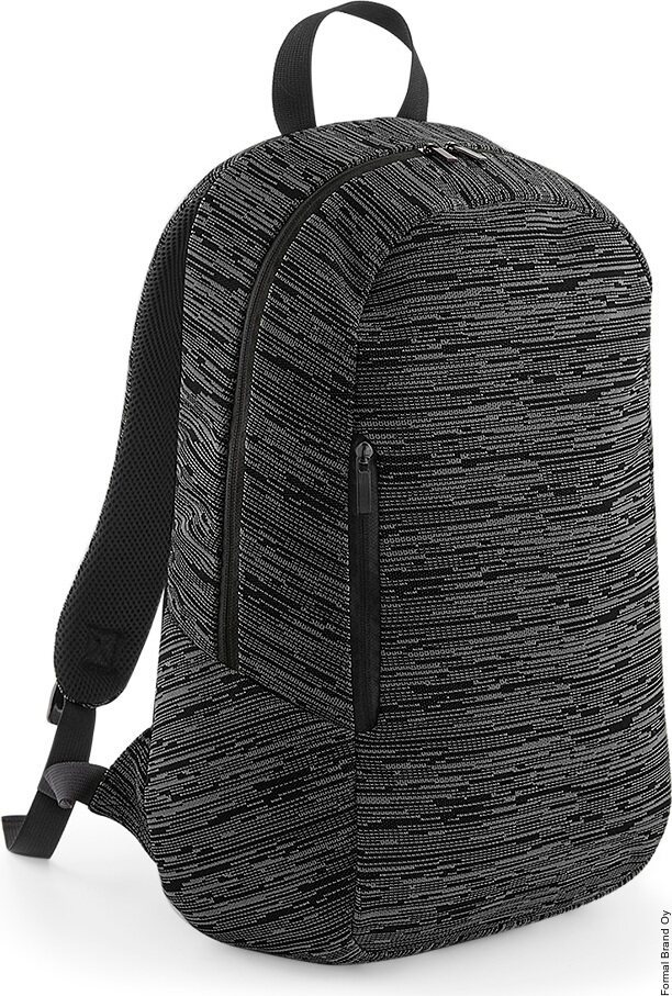 BagBase Duo Knit selkäreppu Grey / Black