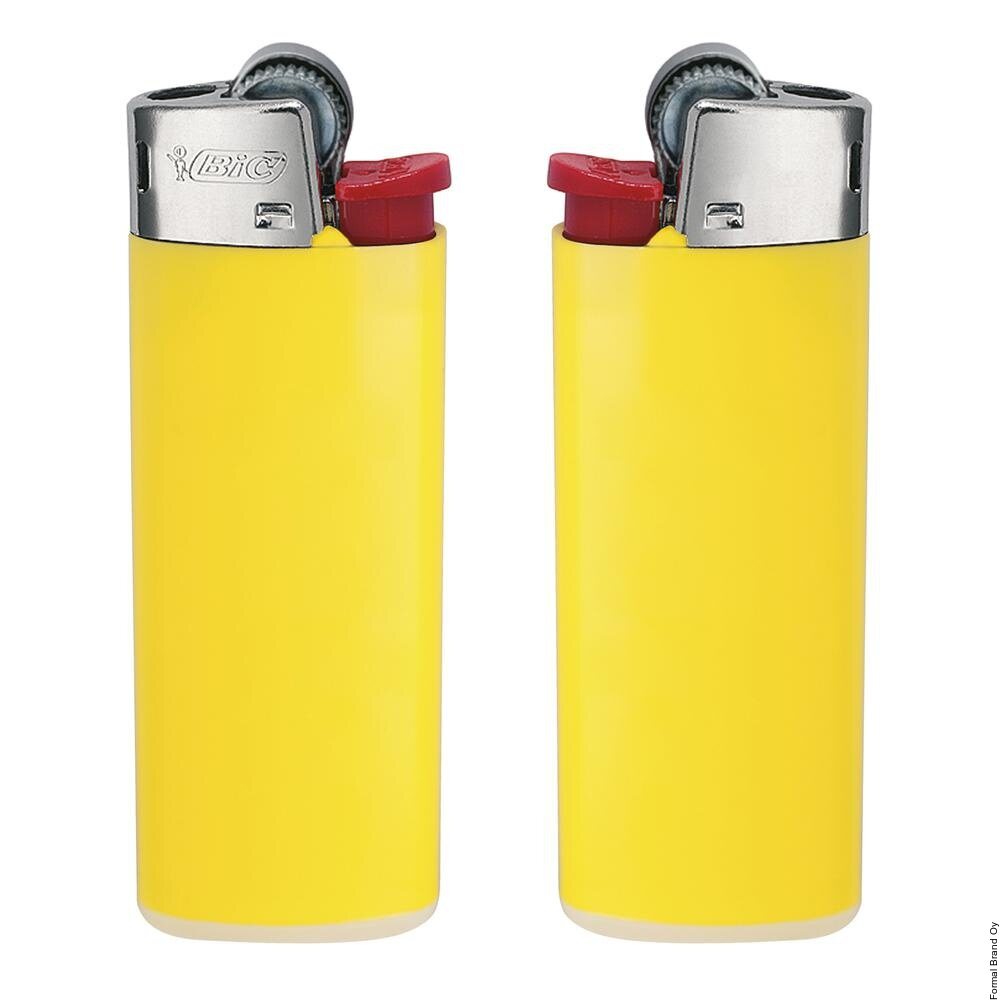 Bic graphic J25 Standard mainossytkäri Light Yellow Body, White Base, Red Fork