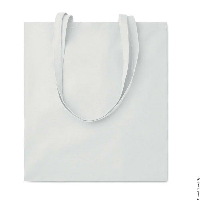 Cottonel Colour++ pitkäkahvainen kangaskassi (180 gr/m²) White