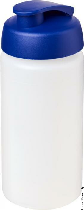 Baseline® Plus grip 500 ml flip lid juomapullo Transparent/Blue
