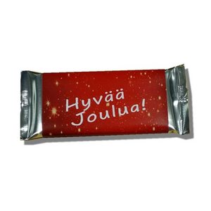 Kotimainen suklaalevy omalla vyötteellä