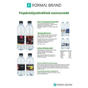 Kotimainen mainosvesi omalla etiketillä 0,35l