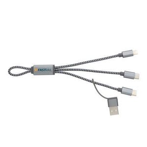 XD 4-in-1- kierretty latauskaapeli